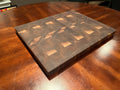 End grain walnut cutting board