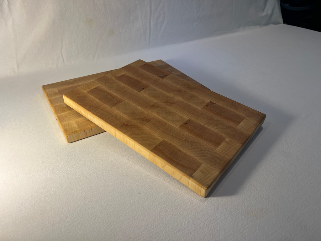 Maple brick pattern cutting board.