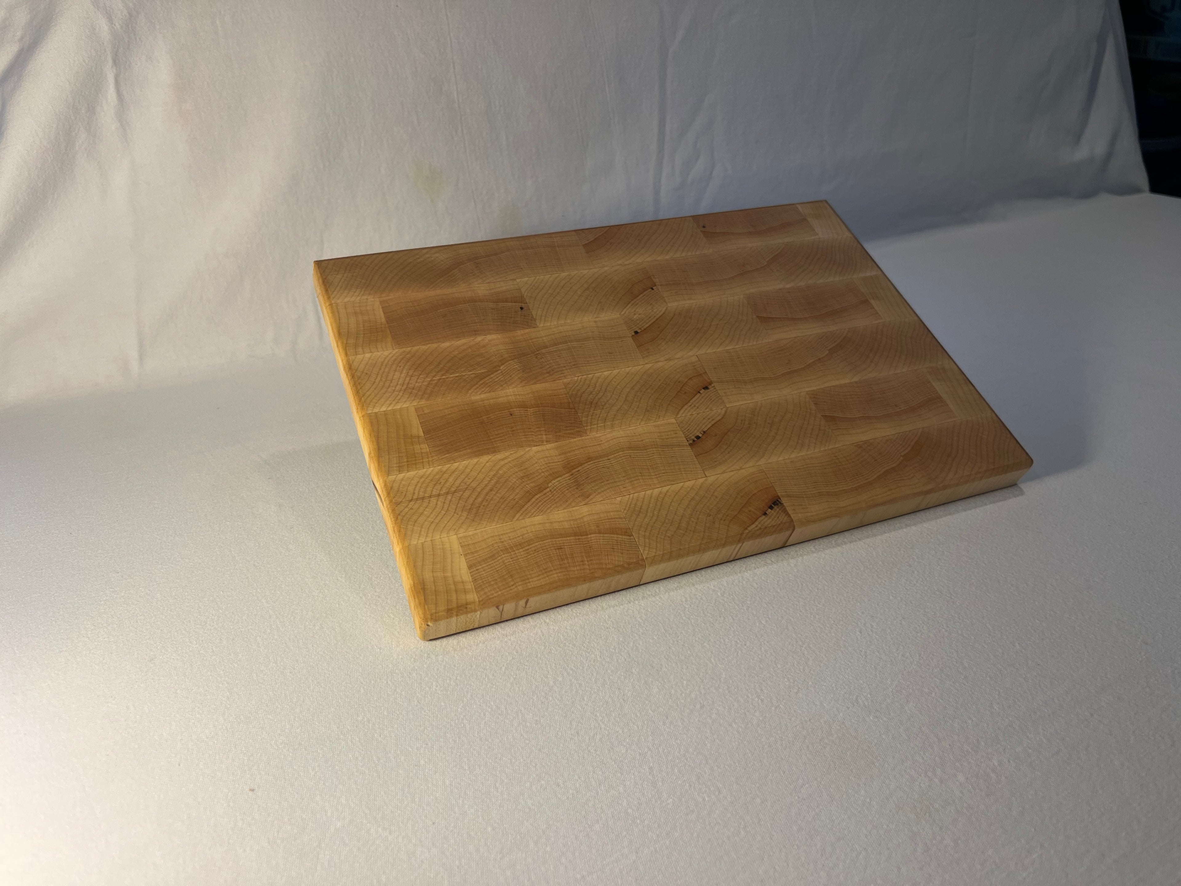 Maple brick pattern cutting board.