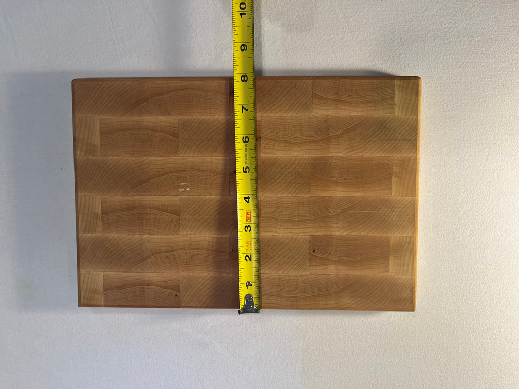 Maple brick pattern cutting board.