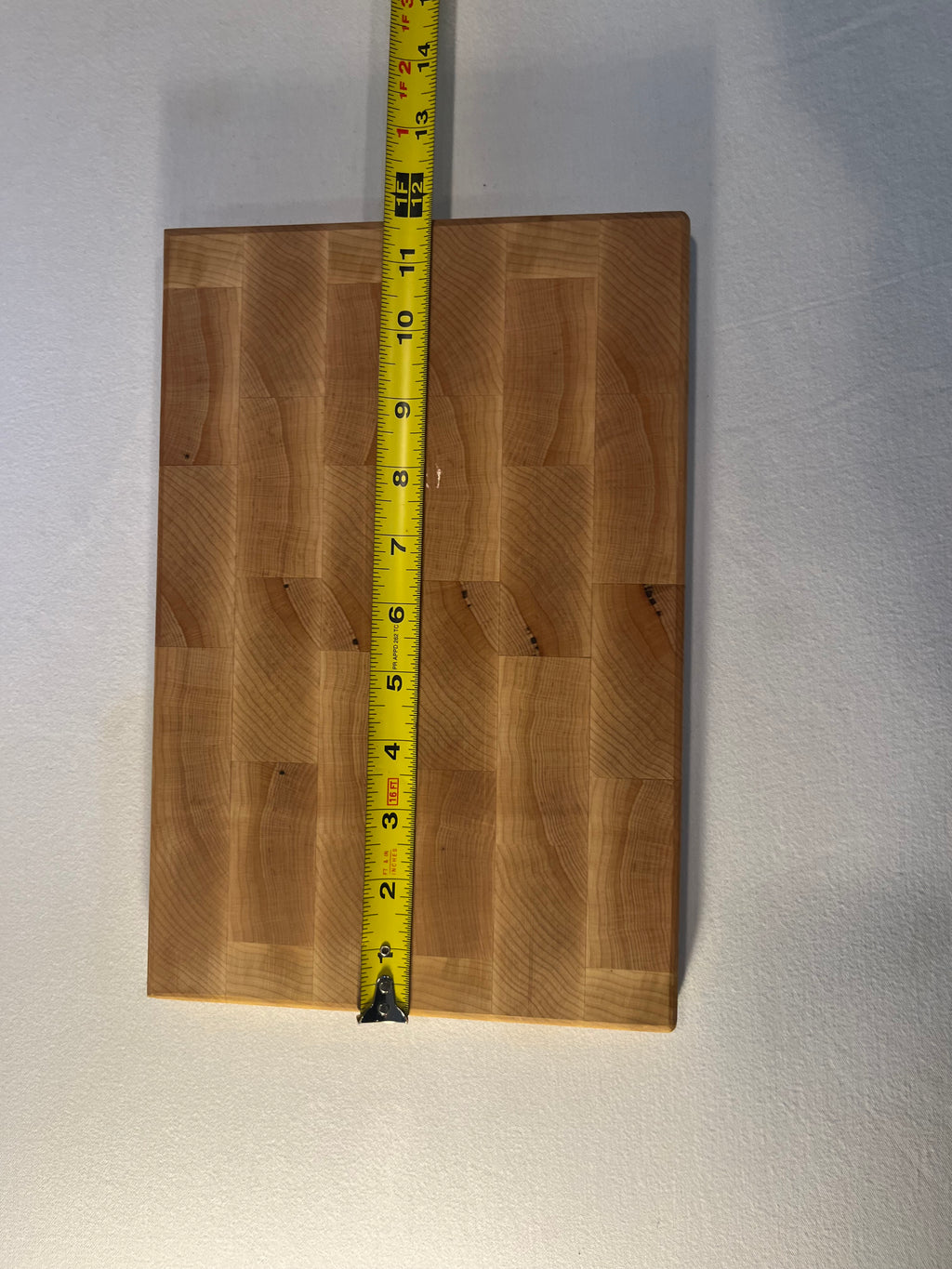 Maple brick pattern cutting board.