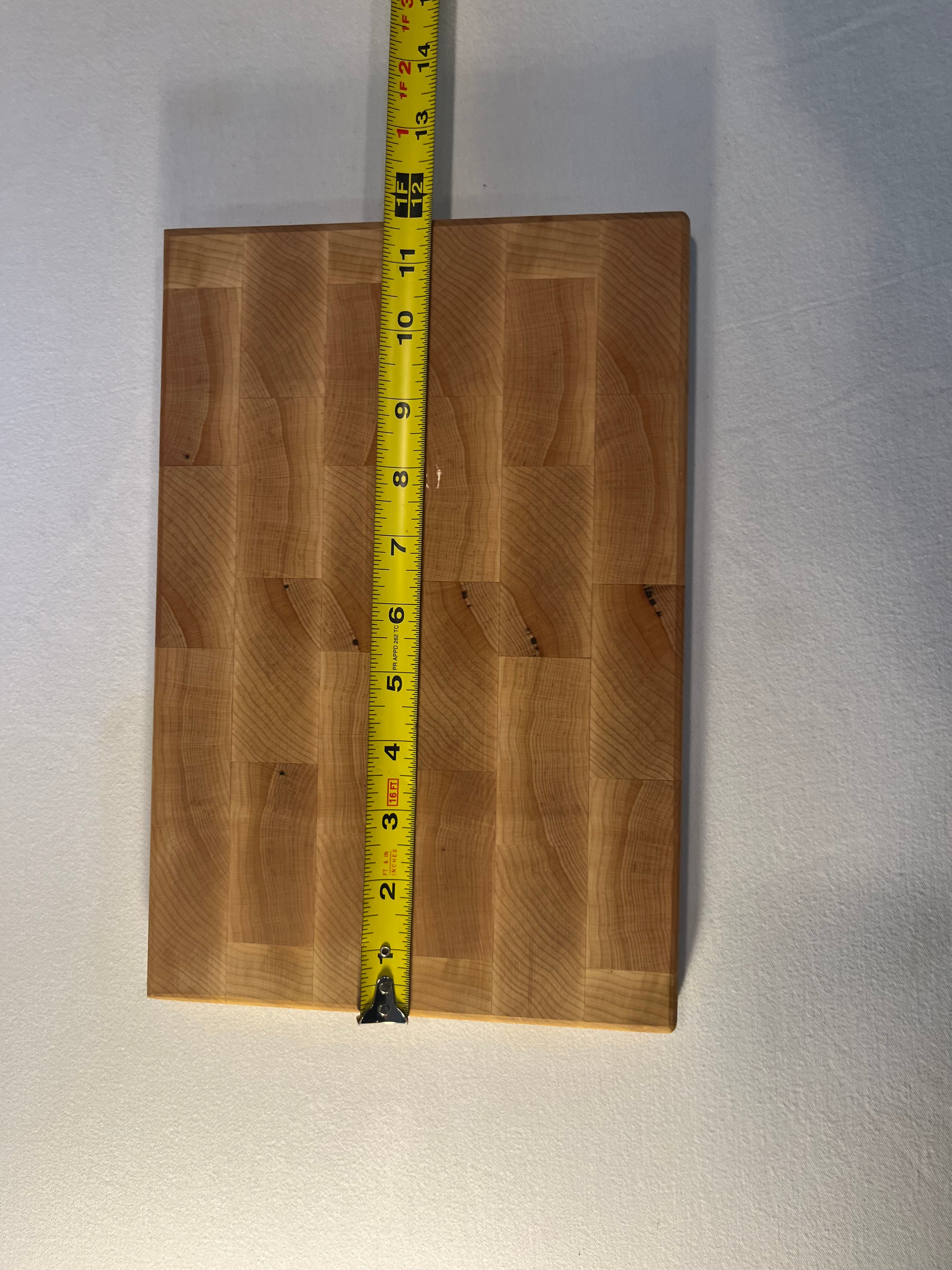 Maple brick pattern cutting board.